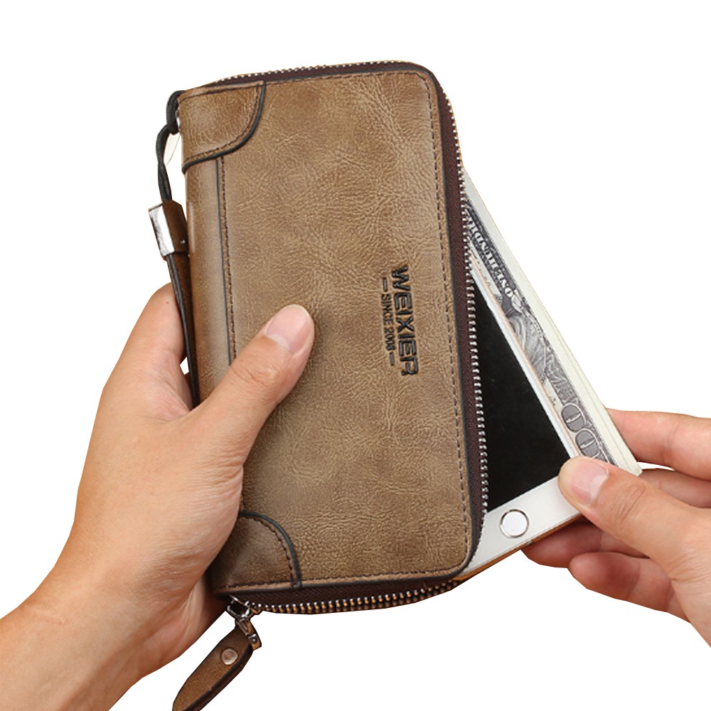 Bóp ví dài nam nữ cầm tay VD06
