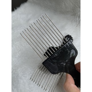 Dụng cụ Uốn Tóc Premlock - Lược Thép Răng Thưa - Lược Afro Chải Tóc Châu Phi