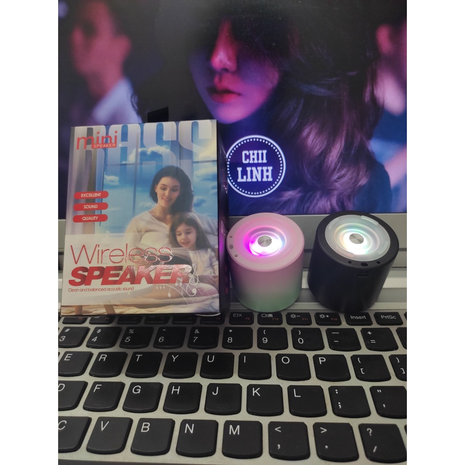 Loa Bluetooth Mini TU106 - Loa mini Có Đèn LED Giá Rẻ Cầm Tay Nhỏ Gọn Nghe Nhạc Không Dây