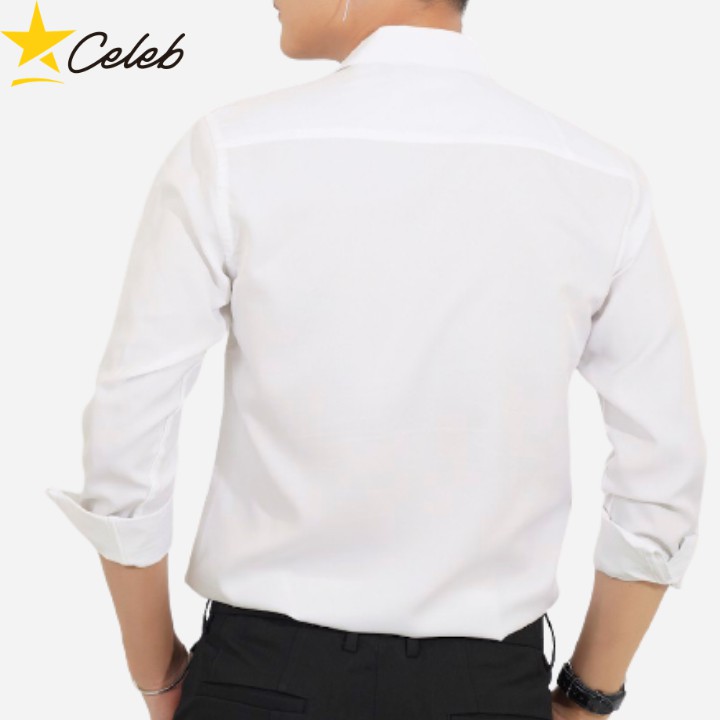 Áo Sơ Mi Nam Trắng Giấu Nút Tay Dài CELEB S05 | BigBuy360 - bigbuy360.vn