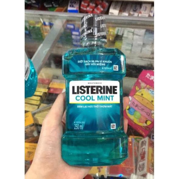 Nước Súc Miệng Listerine Bạc Hà Cool Mint Chai 250ml
