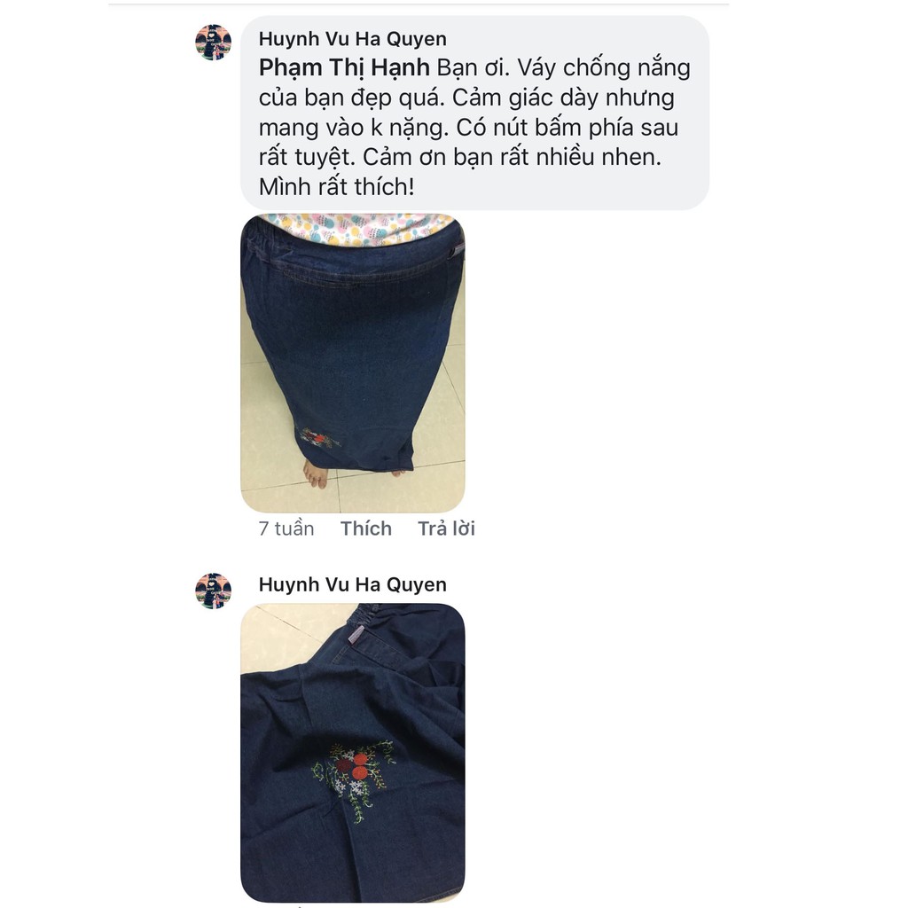 VÁY CHỐNG NẮNG JEAN DẠNG QUẦN CAO CẤP | BigBuy360 - bigbuy360.vn