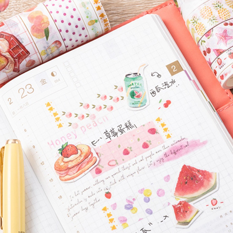 Bộ 10 Cuộn Băng Keo Dán Trang Trí Sổ Tay DIY