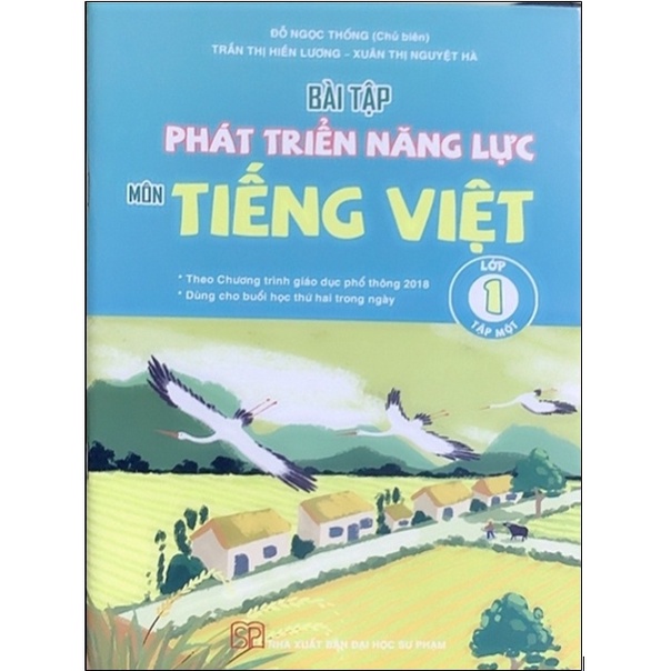 Sách - Bài tập phát triển năng lực môn Tiếng việt lớp 1 tập 1