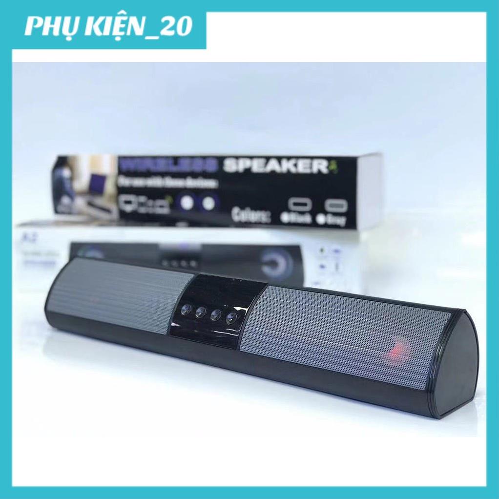 (SALE) Loa Bluetooth Speaker A2 Dáng Dài 2 Loa Cực Đỉnh, Kểu Dáng Sang Trọng Hỗ Trợ Thẻ Nhớ, Đài FM