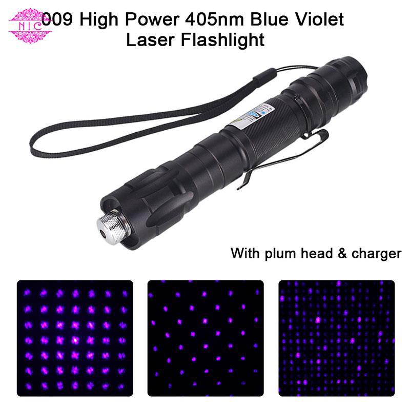 Đèn laser 009 405nm 5mw + phụ kiện