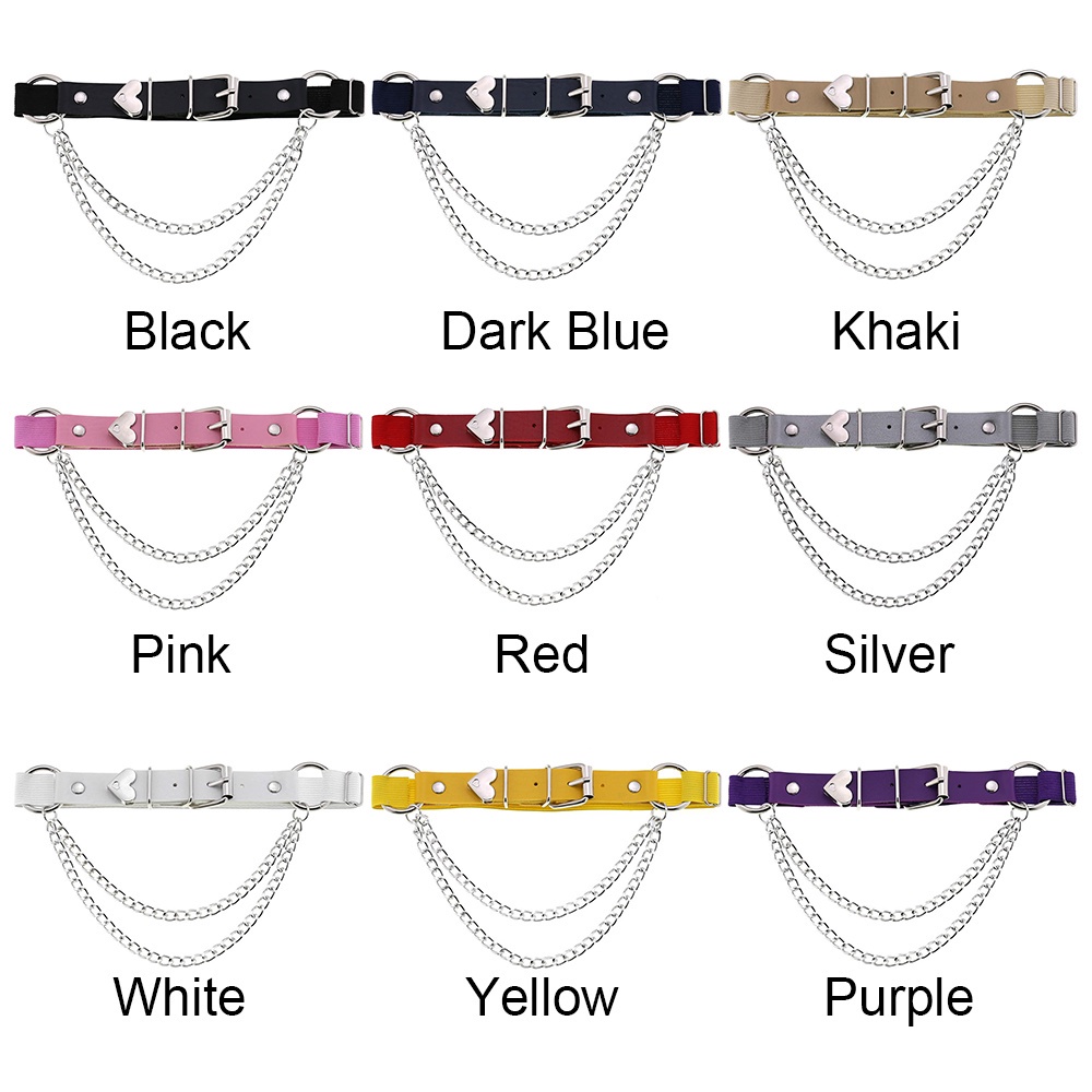 Dây Đeo Đùi Bằng Da PU Co Giãn Nhiều Màu Sắc Thời Trang Dành Cho Nữ