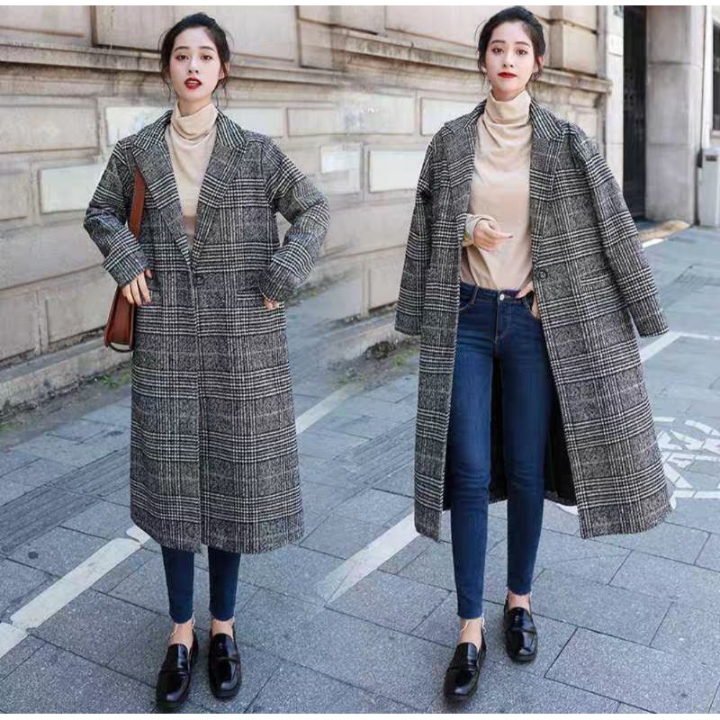 ÁO DẠ CA RÔ PHOM RỘNG ( MỚI 95 % )