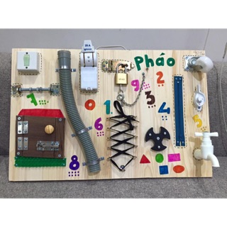 Bảng Busy board 40x60 gỗ thông