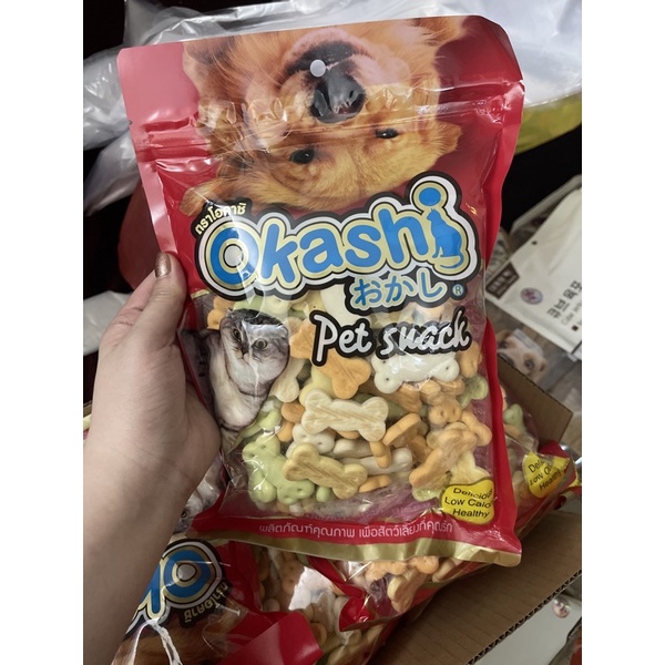 Bánh qui dinh dưỡng chó mèo okashi 450g