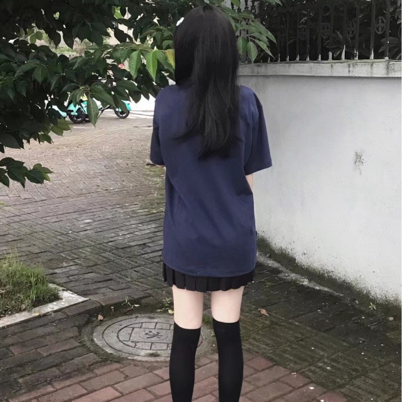 NRVP Áo Thun Cotton Tay Ngắn Cổ Tròn Màu Trơn Thời Trang Dành Cho Nữ