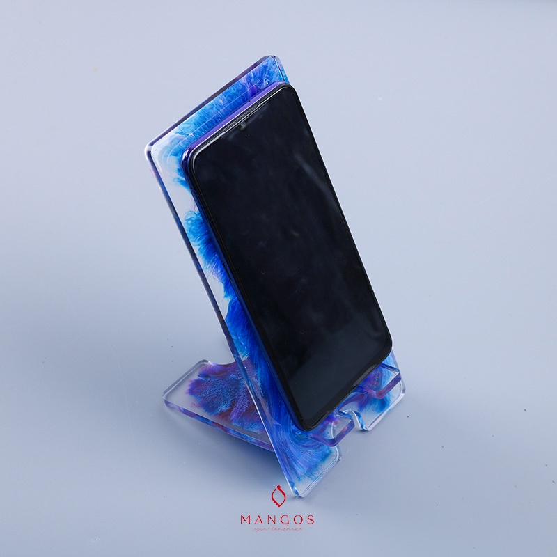 Khuôn làm giá đỡ điện thoại từ resin, jesmonite độc đáo