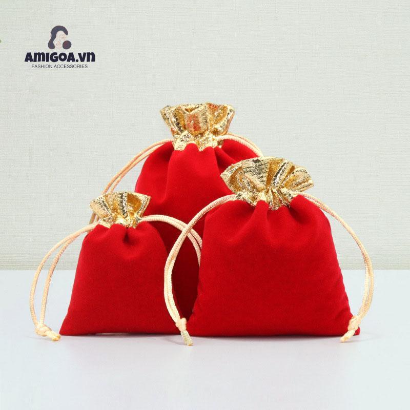 【amigoa.vn】Túi Nỉ Đựng Trang Sức In Họa Tiết Phnom Penh Dễ Thương Thích Hợp Với Mọi Loại Trang Sức