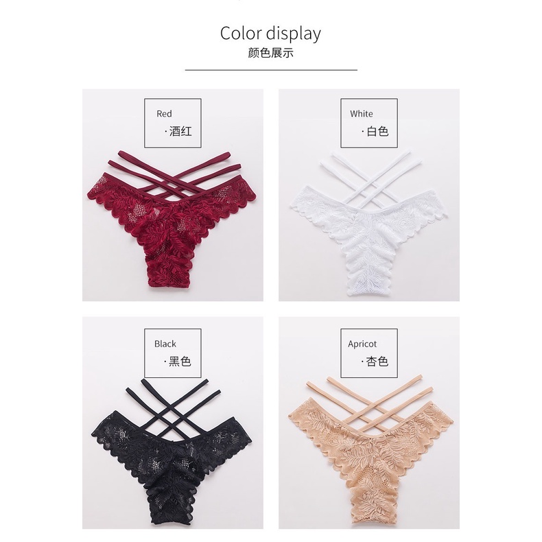 Quần Lót Ren Lọt Khe Vanvene Đan Dây Chéo Hông Mới Lạ Gợi Cảm Q523 | BigBuy360 - bigbuy360.vn