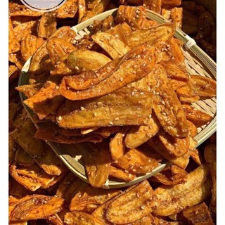 1KG CHUỐI SẤY GIÒN TẨM MÈ VỪNG-ĐẶC SẢN ĐỒNG NAI