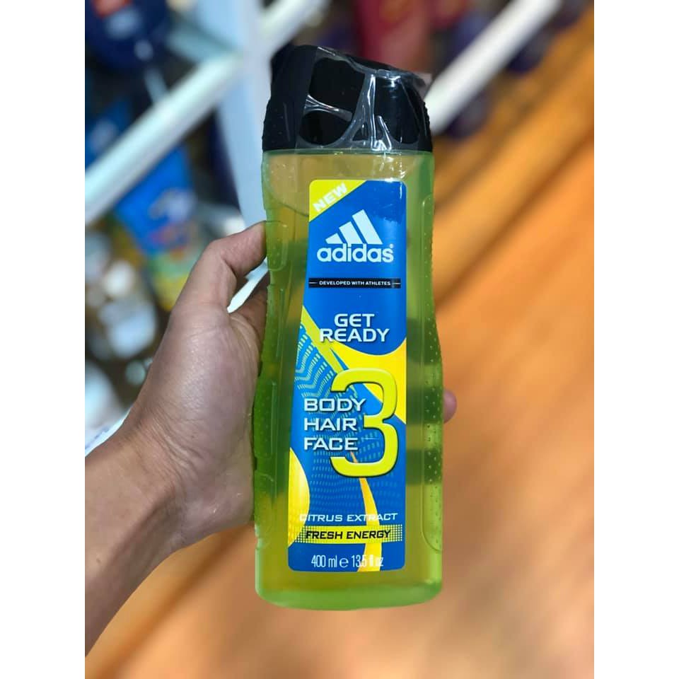 Tắm - Gội - Rửa Mặt Adidas 3in1 400ml