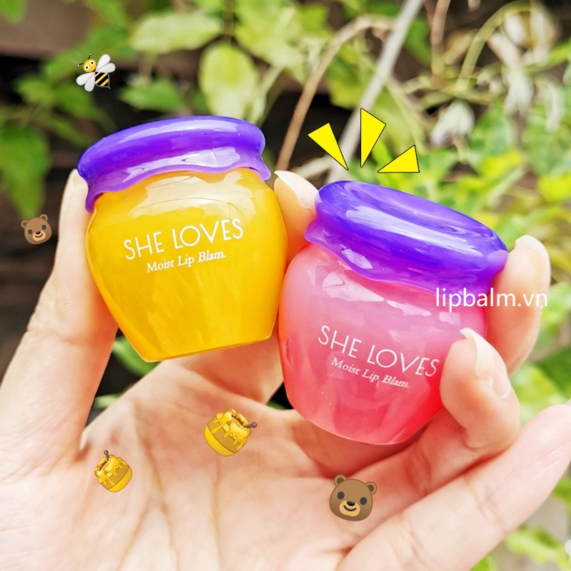 [Hàng mới về] SHE LOVES Sakura Honey Moisturizing Lip Mask Dưỡng ẩm lâu dài