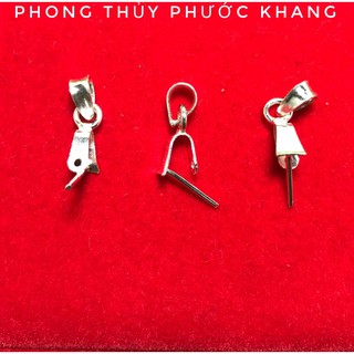 Móc bạc, móc hạt chanh bằng bạc dùng để đeo mặt dây chuyền
