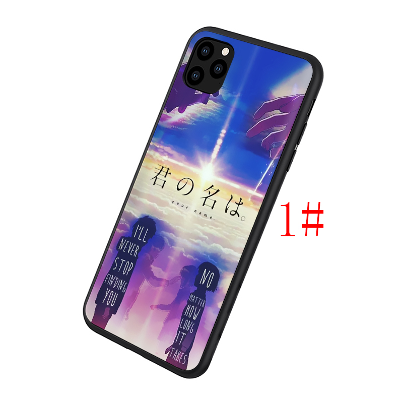 Ốp Điện Thoại Silicon Mềm Hình Anime Your Name Xa205 Cho Iphone 11 12 Pro Mini Xs Max X Xr