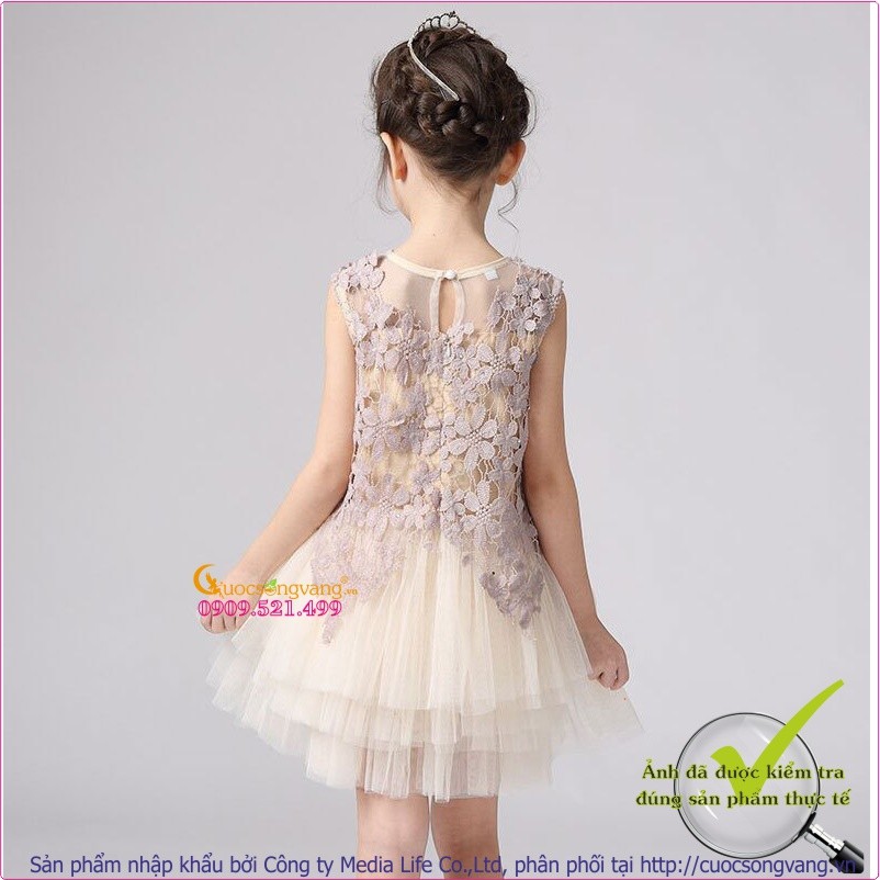 Váy đầm bé gái váy đầm ren bé gái GLV032 Cuocsongvang