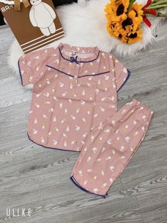 Bộ mặc nhà thô lụa