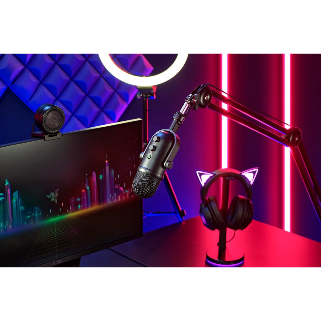 Mic thu âm Razer Seiren V2 Pro RZ19-04040100-R3M1 | Lọc tạp âm Âm thanh hoàn hảo | Chính hãng - Bảo hành 24 tháng