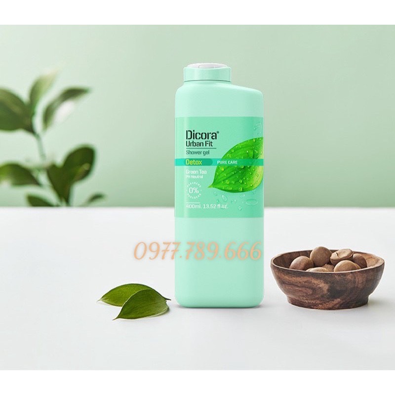 Sữa tắm cho nam Dicora Detox Trà xanh Biotopcare 400ml