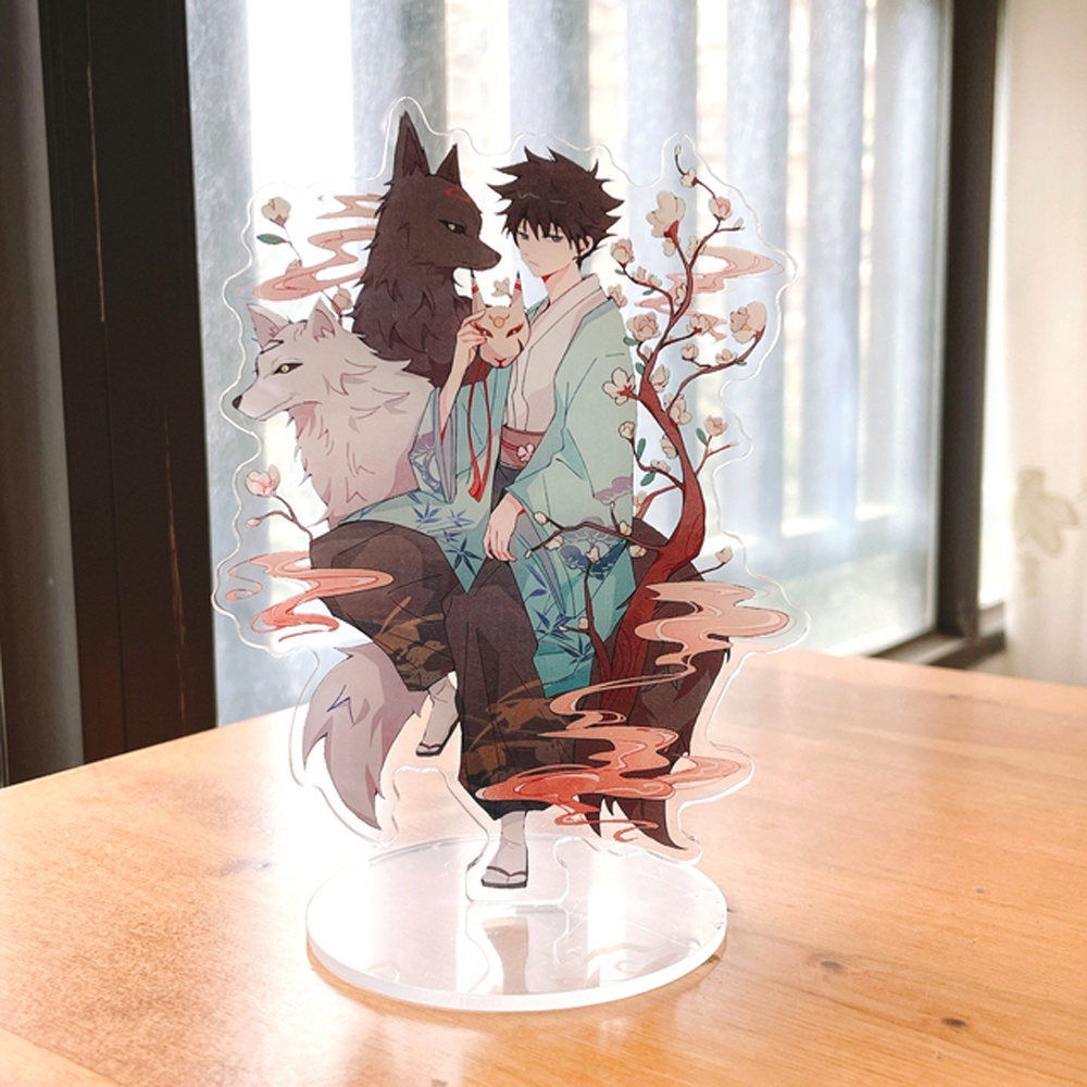 Mô hình các nhân vật trong Anime Jujutsu Kaisen bằng acrylic trong suốt dùng trang trí bàn làm việc đa năng