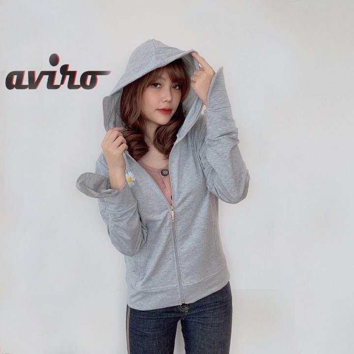 Áo Khoác Chống Nắng Nữ Logo Thiêu Hoa Cúc Aviro Vn