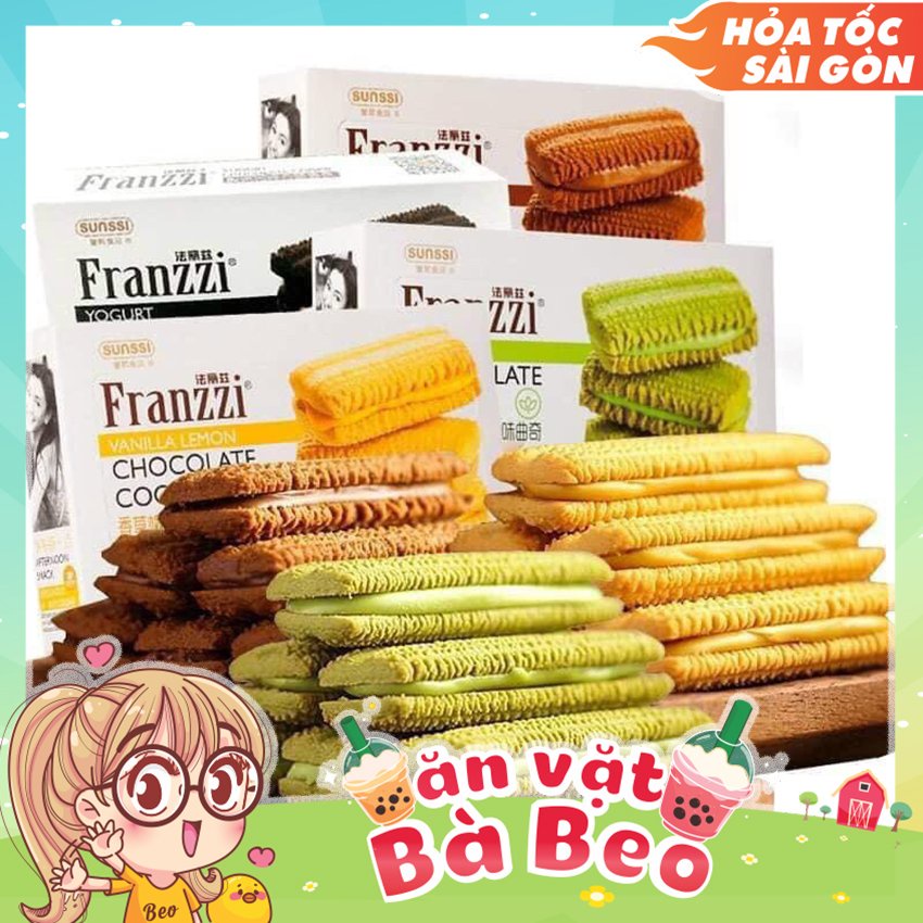 Bánh franzzi đủ 5 vị hộp 58g 115g , Bánh Quy Franzzi ốc quế 3 vị 102Gr siêu HOT