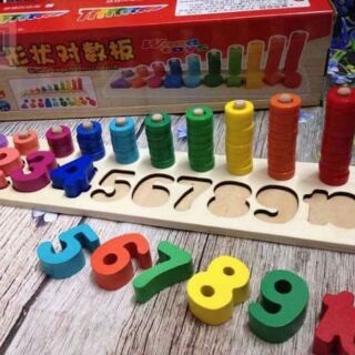 Bộ ghép số vòng cho bé