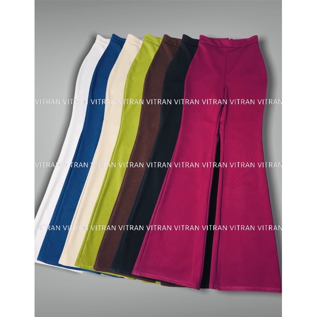 QUẦN ỐNG LOE LƯNG CAO NHIỀU MÀU, hack dáng, hot girl