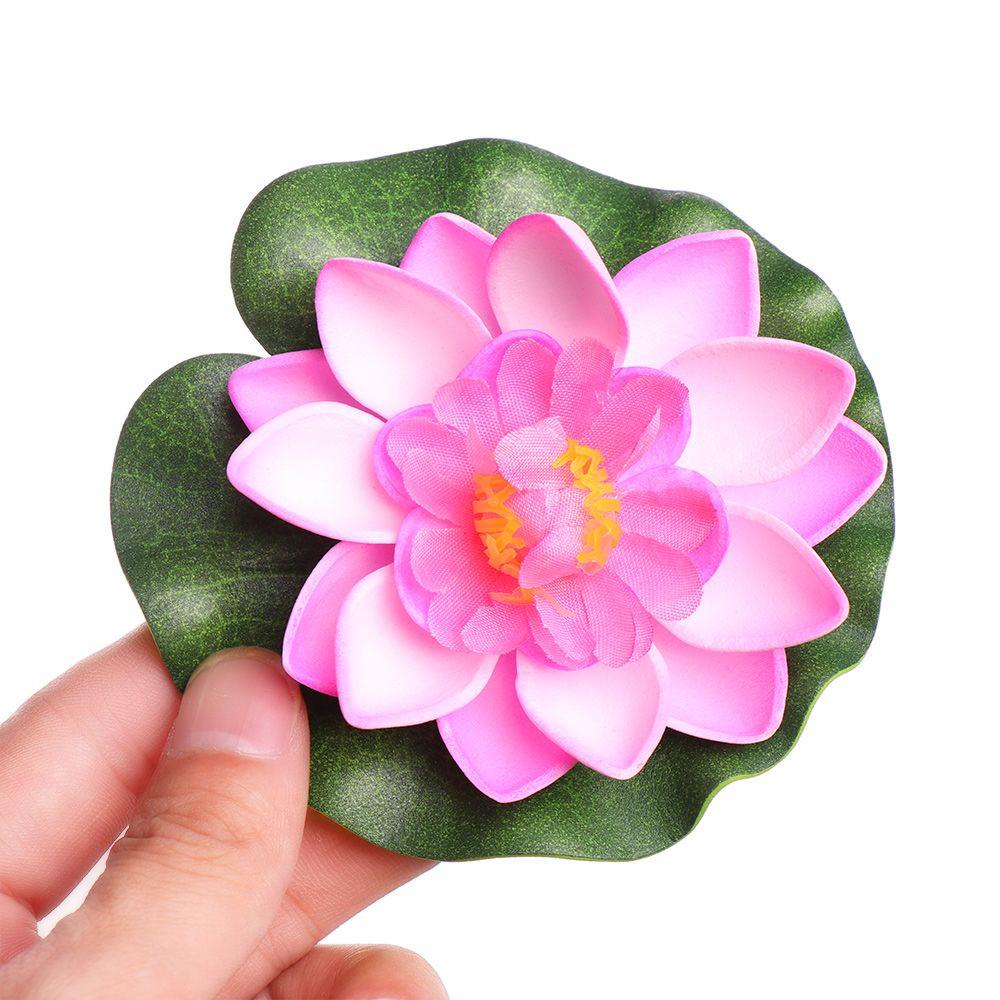 LILY Hoa Sen Giả Nổi Trên Mặt Nước 10cm Trang Trí Tiệc Cưới