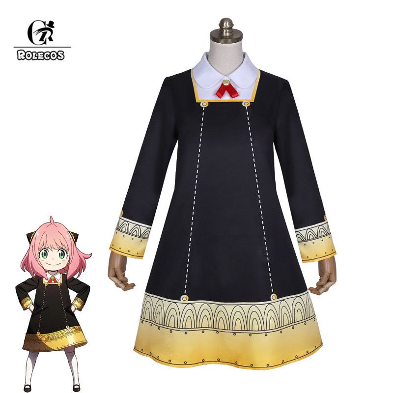 SPY GIA ĐÌNH ROCKS Forge Anya Trang Phục Hóa Trang Forger Anya Trang Phục Nữ Halloween Cosplay Trọn 