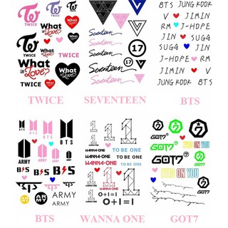 Hình xăm dán KPOP IDOL