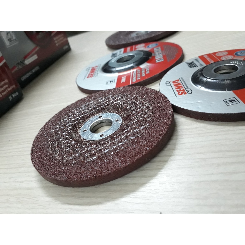 1 viên đá mài sắt thép đá mài kim loại SENKA màu nâu [CHỌN 100MM - 125MM]