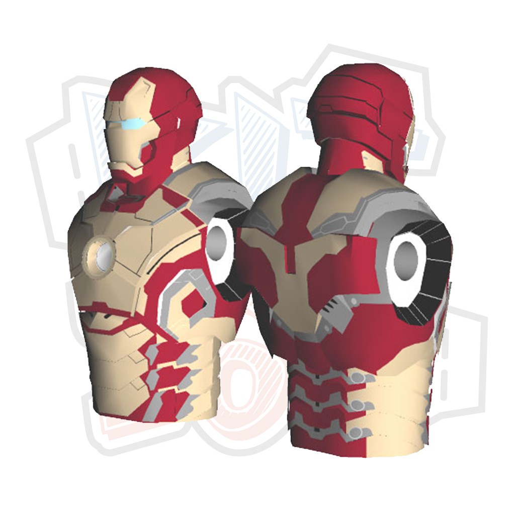 Mô hình giấy Marvel Avengers Iron Man Mark XLII