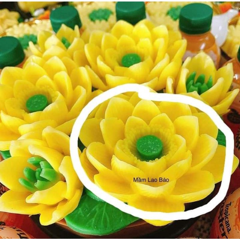 Khuôn Silicon Sen Đại To Hoa Sen Trang Trí Bánh
