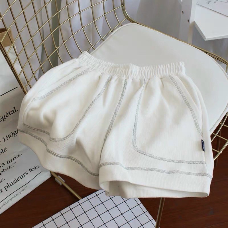 [Mã FAMAYWA giảm 10K đơn 50K] Quần Short Nam Nữ Thun Chỉ Nổi Ống Rộng Siêu Chất Q22 | BigBuy360 - bigbuy360.vn