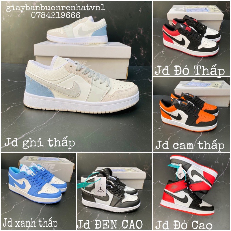 Fullboxbill+Lọ Tẩy.Giày thể thao nữ nam JD cao thấp