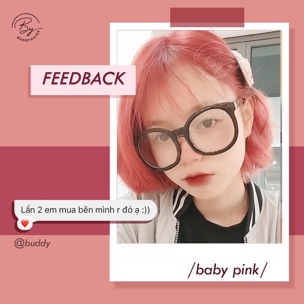 Nhuộm Tóc Baby Pink Avatyl colagen Tặng oxi và Gang tay