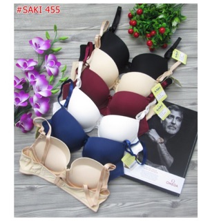 Áo lót saki trơn mút dày 455