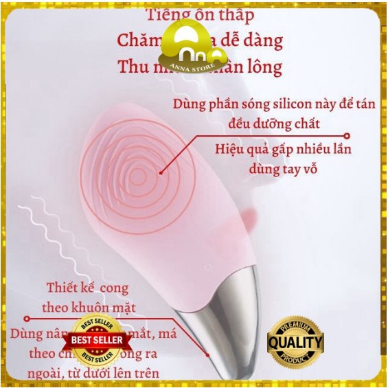 [CHÍNH HÃNG 1 ĐỔI 1] Máy Rửa Mặt Massage Nâng Cơ- Xoá Nhăn, Sonic Facial Brush 3 IN 1, Sóng siêu âm mới nhất 2020 | Thế Giới Skin Care