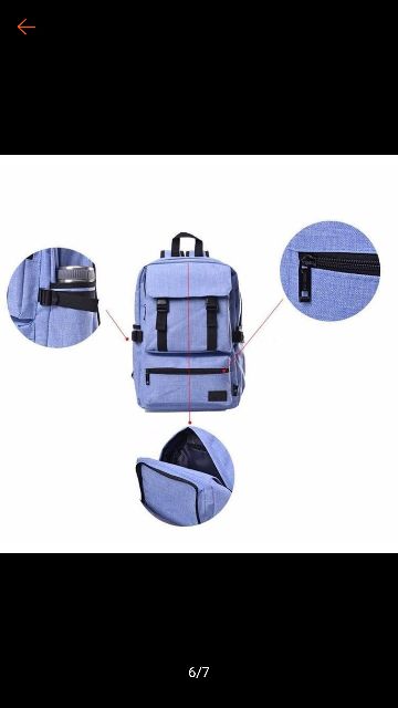 Balo Nam Nữ thời trang thể thao năng động Hàn Quốc 2 khóa nắp gập đi chơi, Du Lịch và làm việc - ba lo BL00729