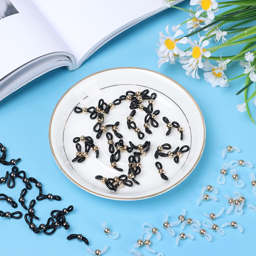 Xiantin Set 50 Dây Giữ Mắt Kính Màu Trắng Đen Chống Trượt Có Thể Điều Chỉnh Giá Đỡ