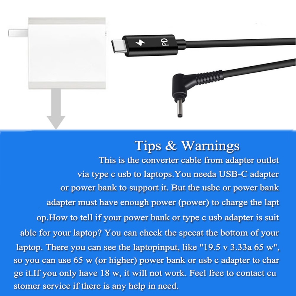 Cáp Chuyển Đổi Usb Loại C Sang Dc 4.0x1.25mm Cho Asus Laptop | BigBuy360 - bigbuy360.vn