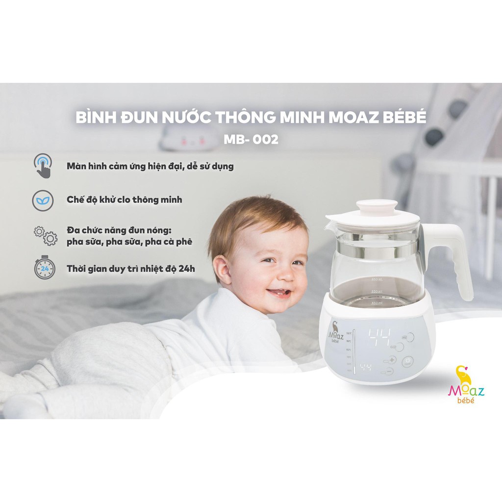 MÁY ĐUN NƯỚC THÔNG MINH MOAZ BÉBÉ MB - 002