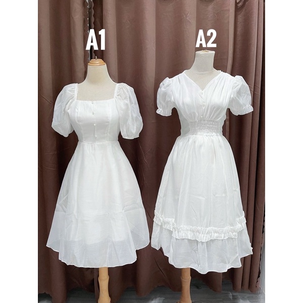 Váy Trắng Thiết Kế , Váy Trắng Tiểu Thư, Công Chúa, Váy Dự Tiệc,Đám Cưới, Kỷ Yếu