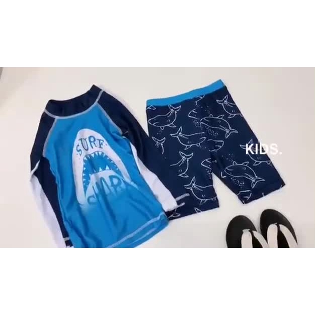 Đồ Bơi Bé Trai LUHAZO Tay Dài Bé Gái ChốngNắng Quảng Châu Hoạt Hình Dễ Thương Cho Bé