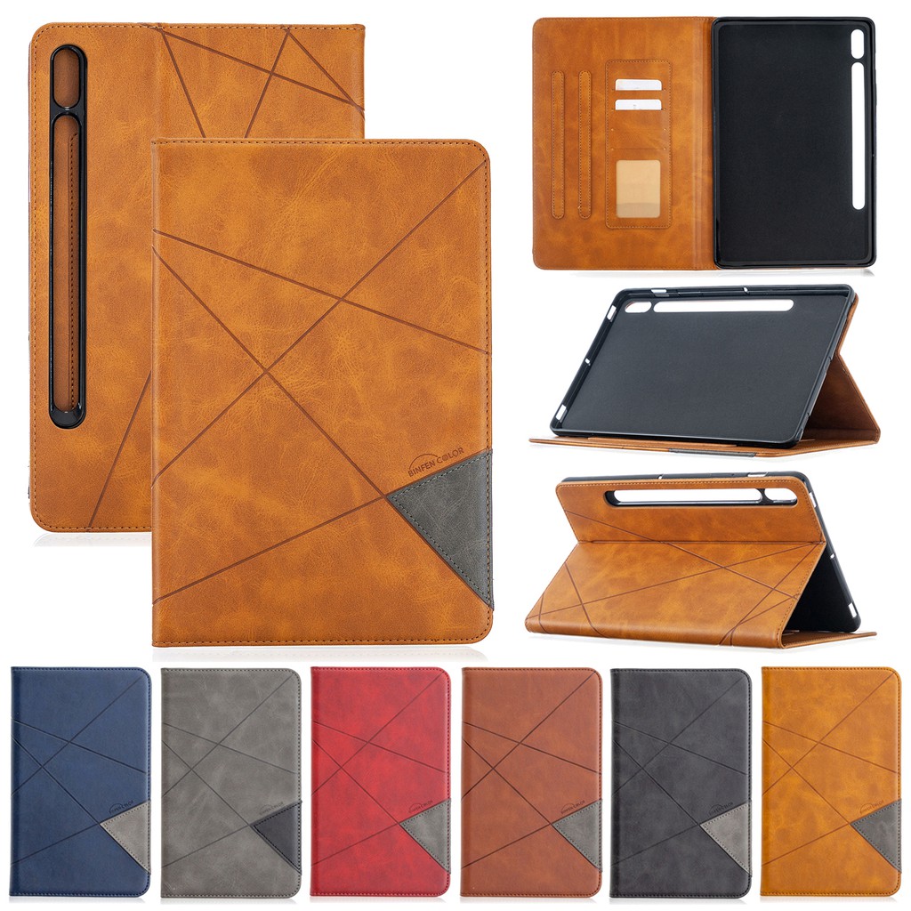 For Samsung Galaxy Tab S7 T870 T875 2020 Leather Flip Stand Card Slot Tablet Case Cover Book Shockproof